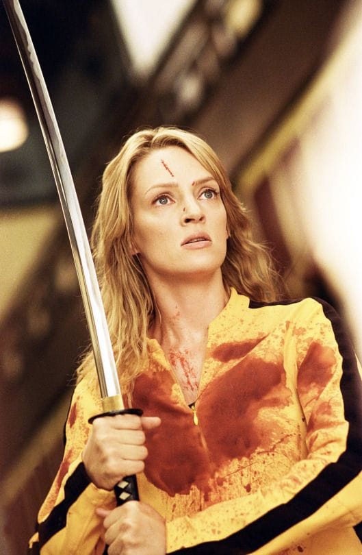 Uma Thurman as Beatrix Kiddo aka The Bride in Kill Bill