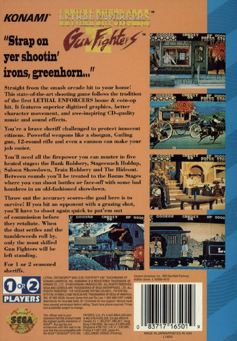 Lethal Enforcers II: Gun Fighters 
