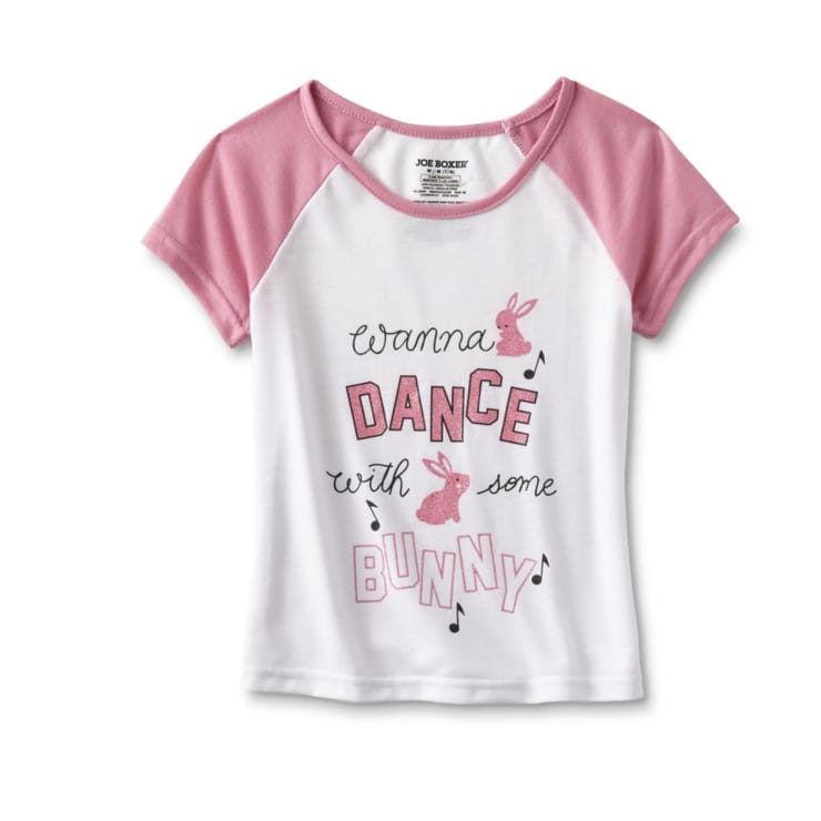 Joe Boxer Girls' Pajama Top & Pants - Wanna Dance with Some Bunny