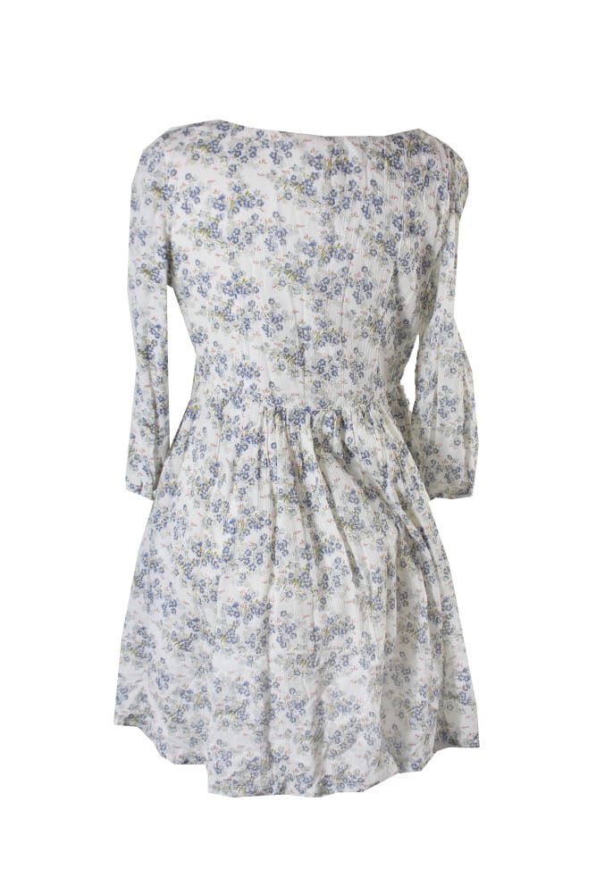 DenimSupply - Denim Supply Ralph Lauren White Multi Floral-Print Babydoll Dress M