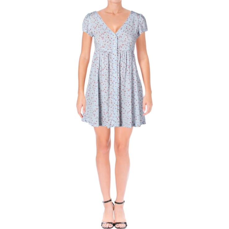 Shop Denim & Supply Ralph Lauren Womens Babydoll Dress Floral Print Button-Front - Ships To Canada - Overstock - 13778094