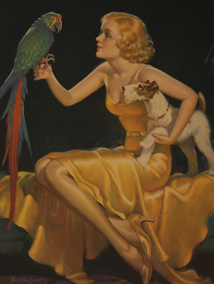 Дама с попугаем фото из фильма