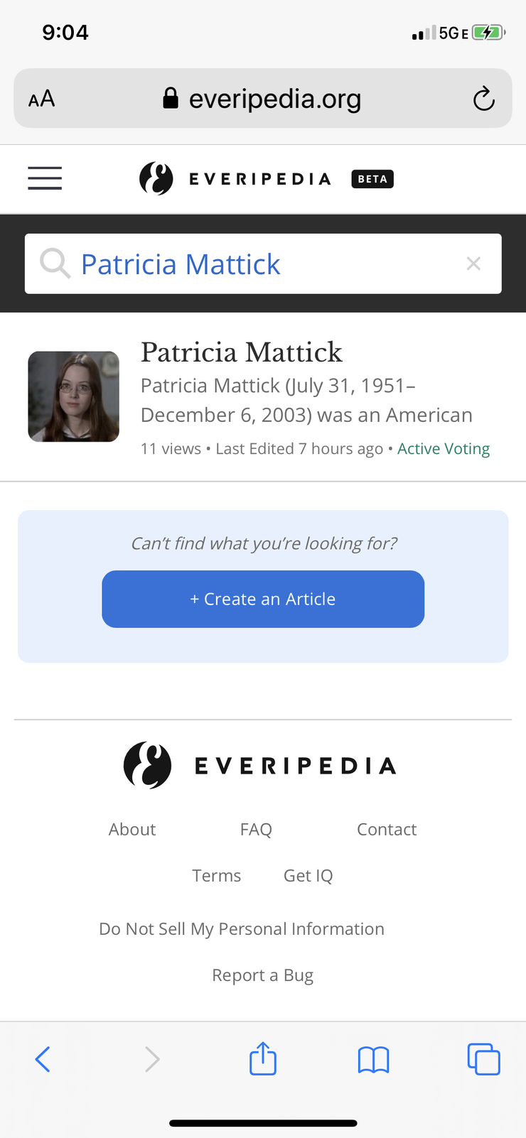 Patricia Mattick