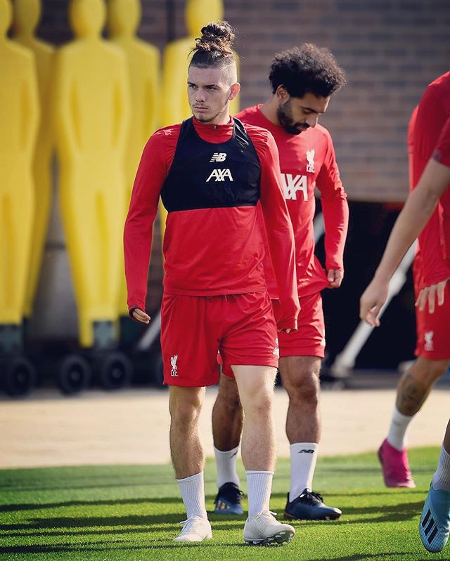 Harvey Elliott And Mohamed Salah