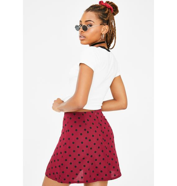 Current Mood Polka Dot Skirt | Dolls Kill