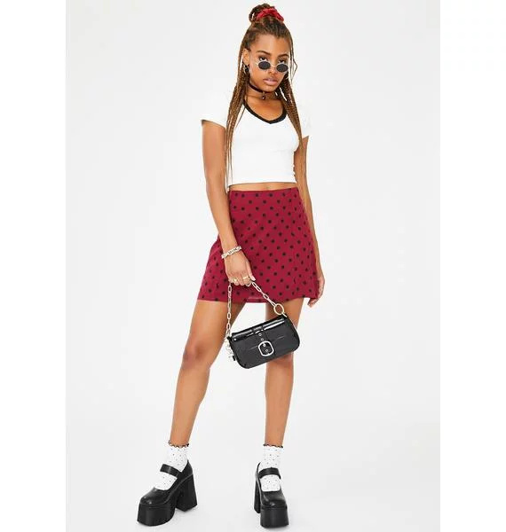 Picture of Current Mood Polka Dot Skirt | Dolls Kill