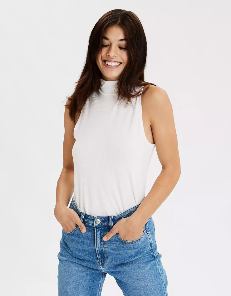 AE Mock Neck Tank Top
