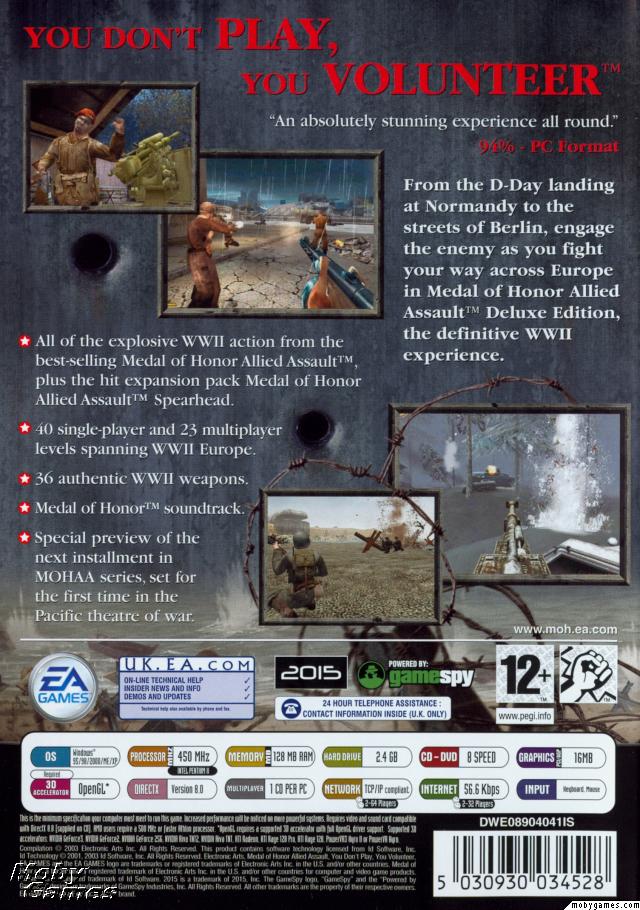 Medal of Honor Allied Assault Deluxe Edition