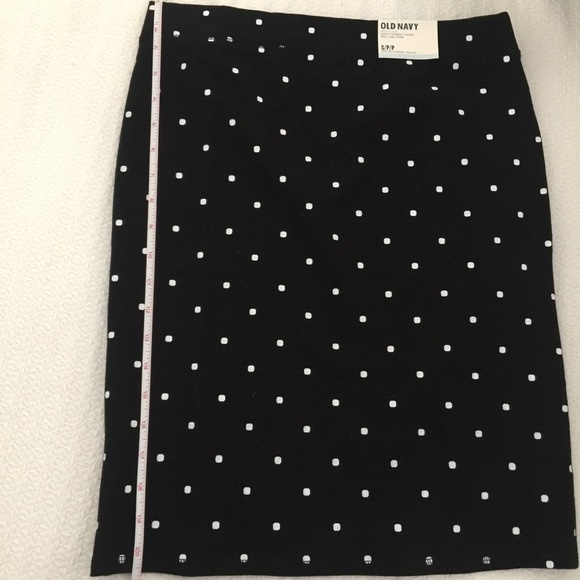 NWT Black and white polka dot pencil skirt Old Navy