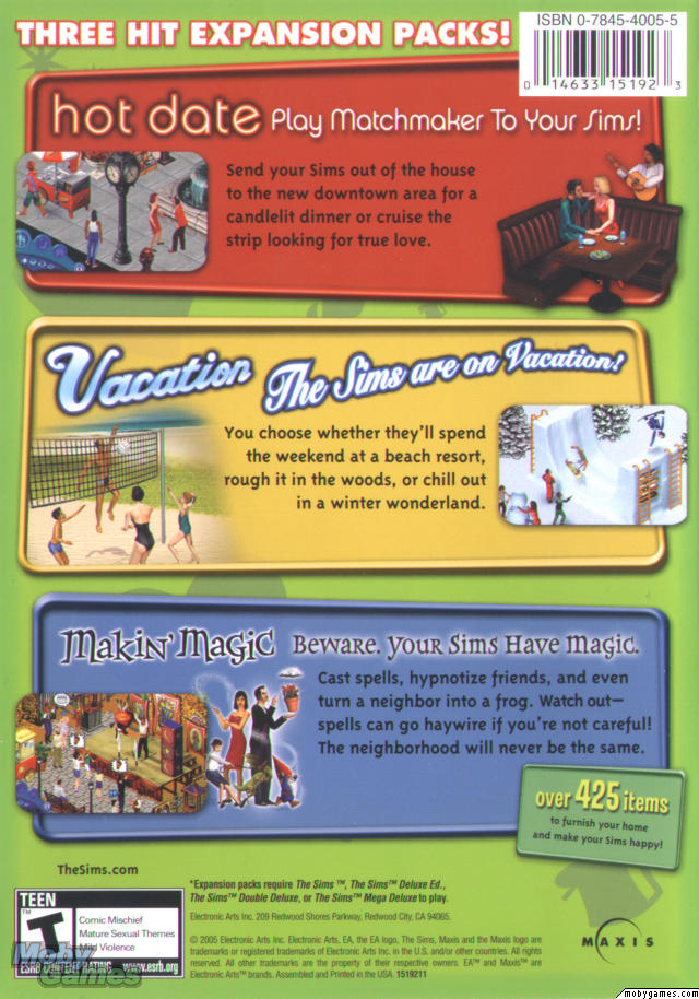 The Sims: Expansion Three-Pack Volume 2