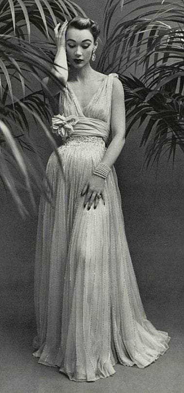 Sophie Malgat in 1952 Christian Dior