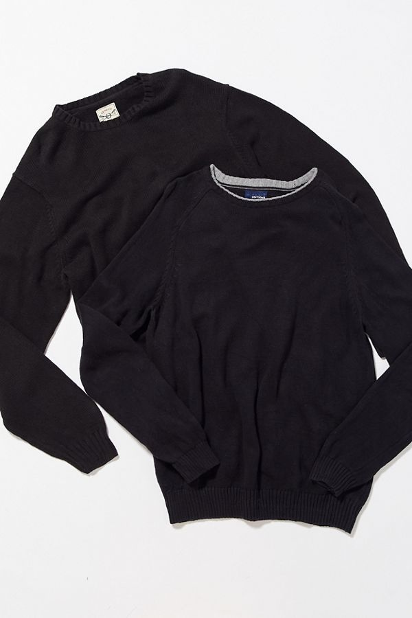 Vintage Oversized Solid Crew Neck Sweater | Urban Outfitters