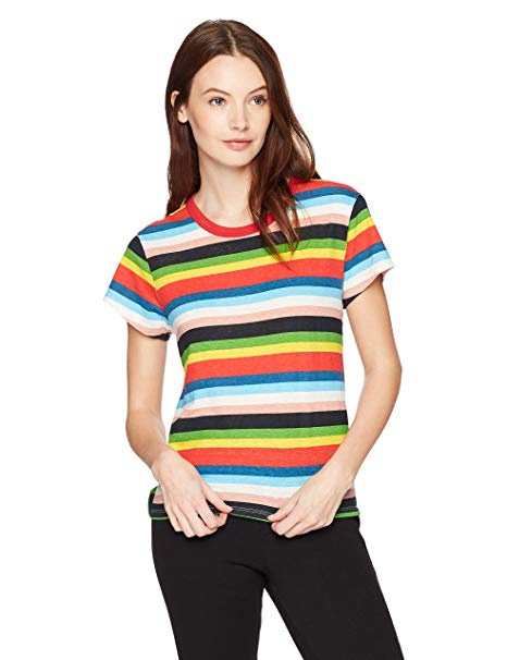 Pam & Gela Rainbow Stripe Tee