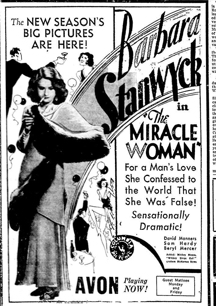 The Miracle Woman The Miracle Woman