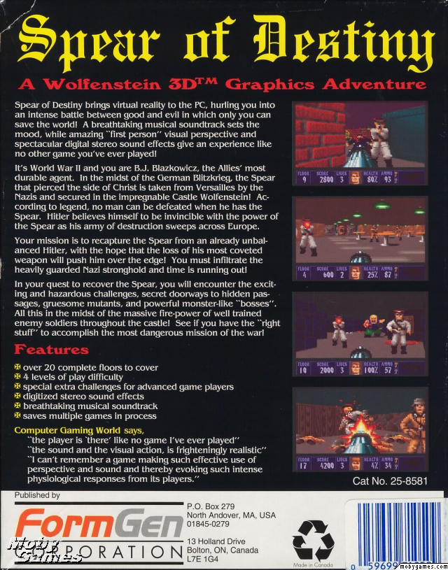 Spear of Destiny: Wolfenstein 3D