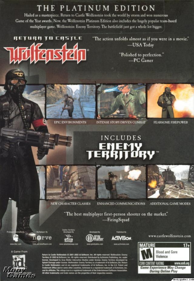 Return to Castle Wolfenstein The Platinum Edition
