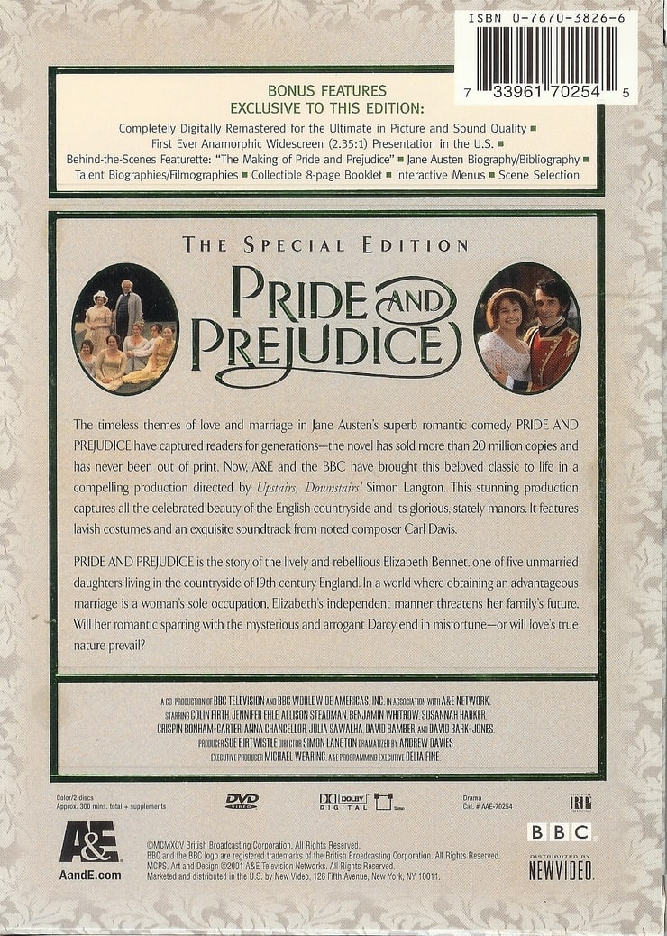 Pride and Prejudice - The Special Edition (A&E Miniseries)