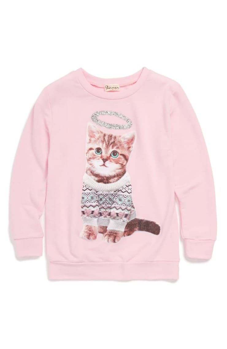 Ten Sixty Sherman 'Cat' Sweater (Toddler Girls, Little Girls & Big Girls) | Nordstrom