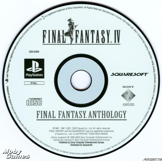 Final Fantasy Anthology: European Edition