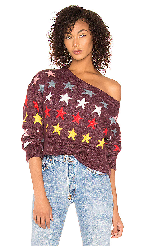 Wildfox Couture Rainbow Star Sweater