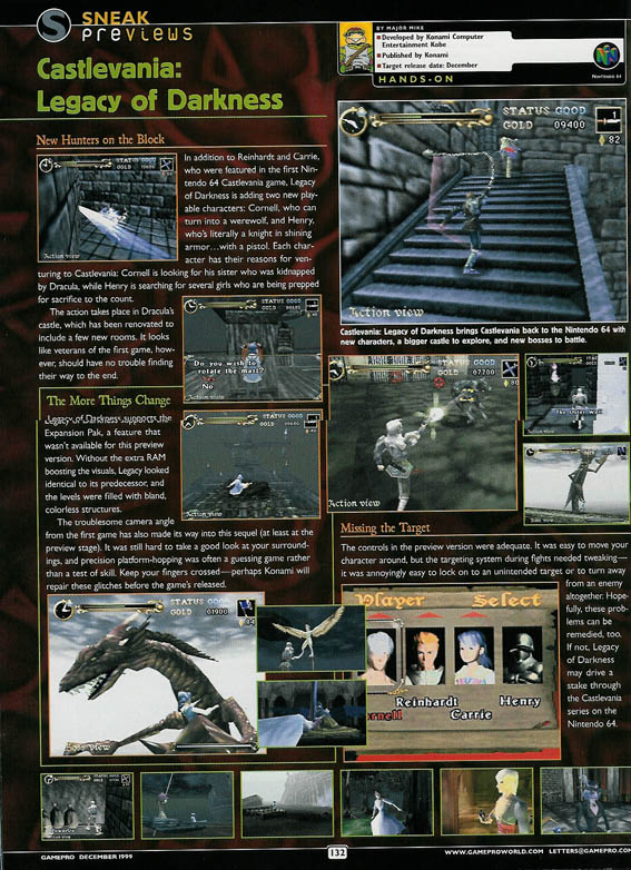 Castlevania: Legacy Of Darkness