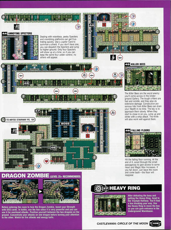 Castlevania circle of the moon карта