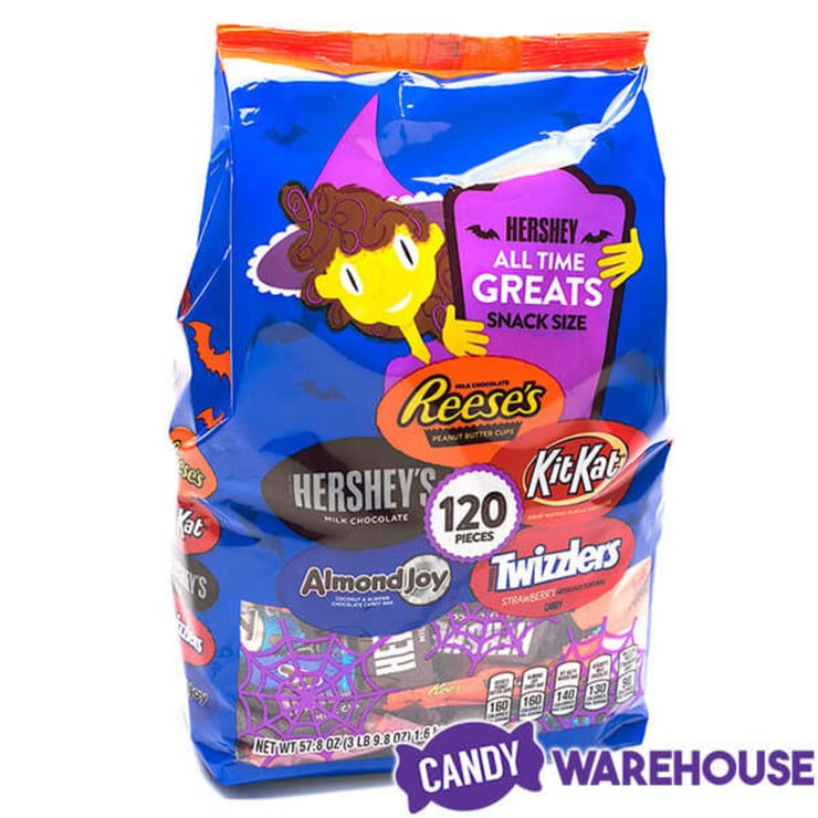 Hershey's All Time Greats Snack Size Halloween Candy Assortment: 120-Piece Bag