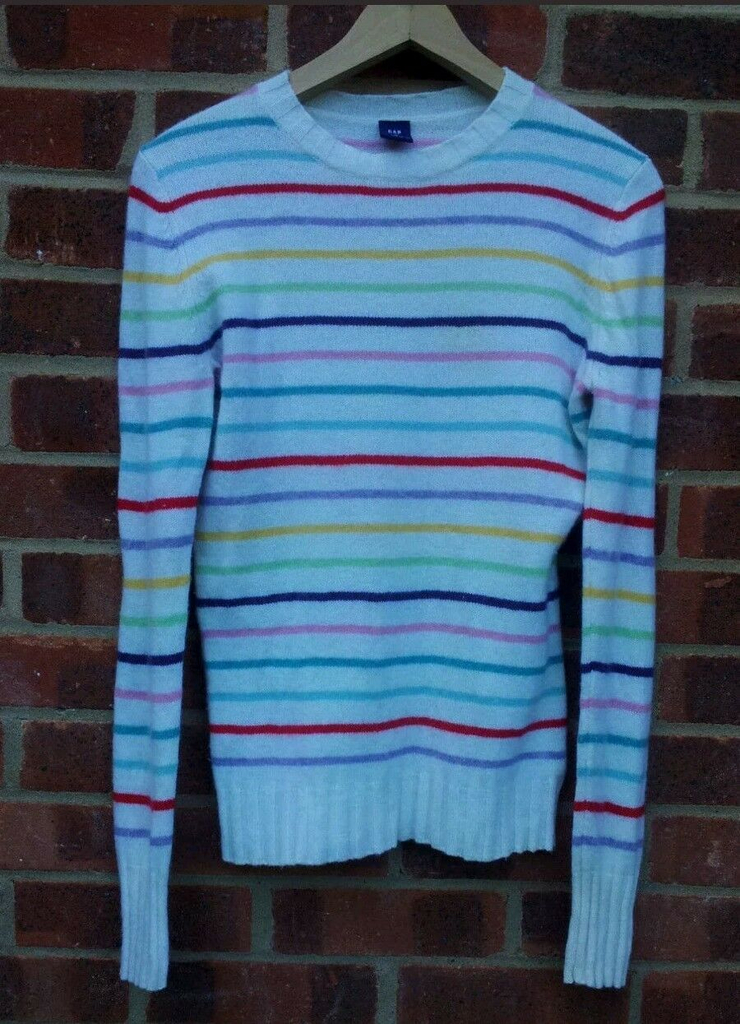 Hermione Granger Gap Striped multi color jumper ASO Harry Potter SA white M gap