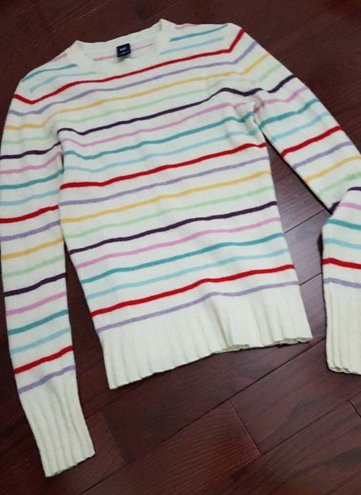 Hermione Granger Gap Striped multi color jumper ASO Harry Potter SA white M gap
