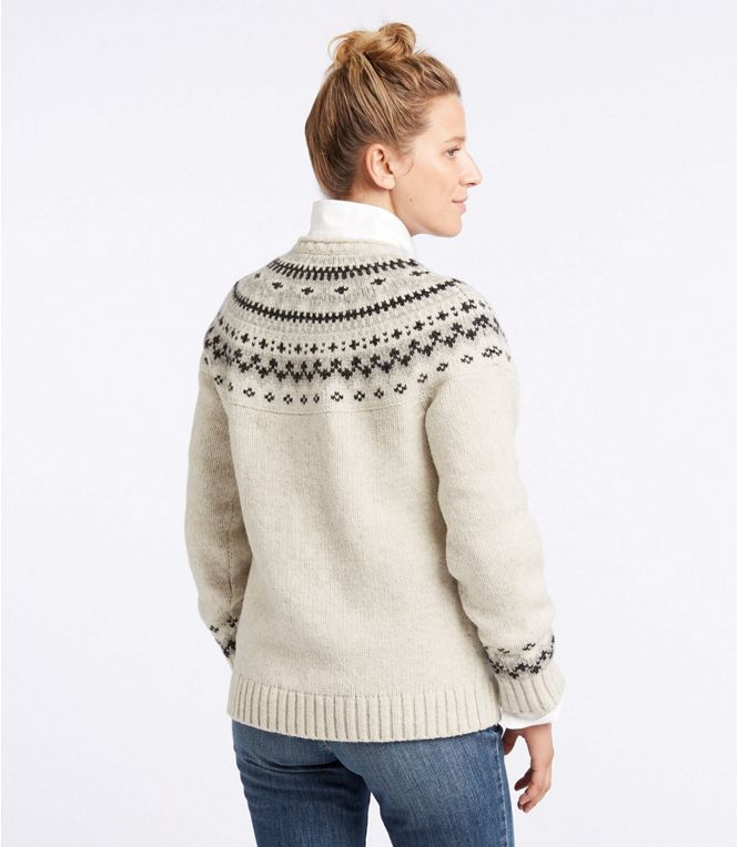 Women's L.L.Bean Classic Ragg Wool Sweater, Fair Isle Crewneck