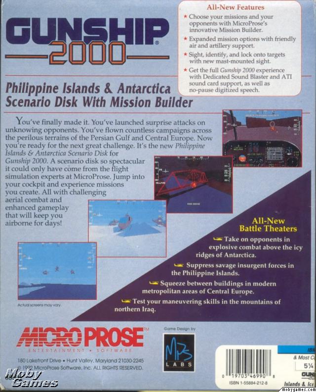 Gunship 2000 (Scenario Disk and Mission Builder)