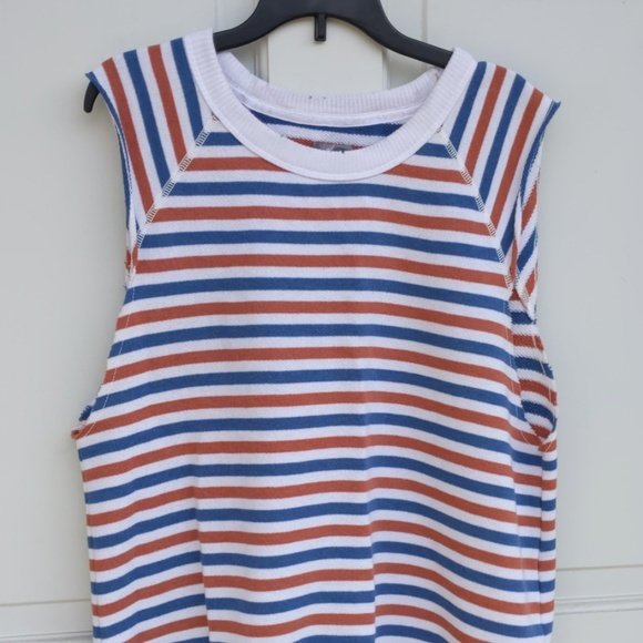 Aerie AE striped sleeveless fleece tank - NEW!