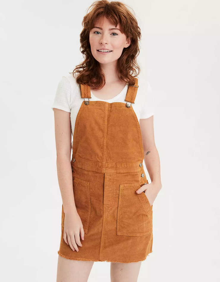 AE Courduroy Dress Overall