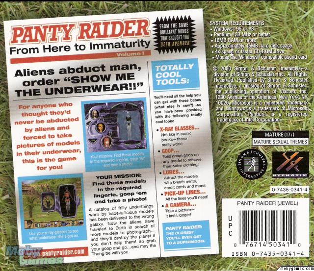 Picture of Panty Raider From Here to Immaturity