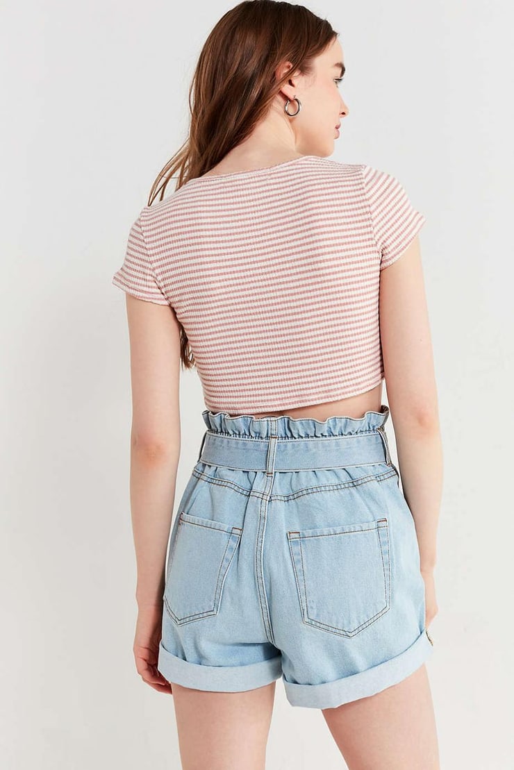 BDG Paperbag Tie Mom Short | Urban Outfitters Canada