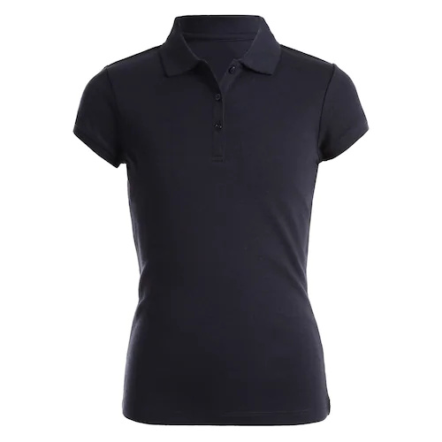 Girls 4-16 & Plus Chaps School Uniform Picot Polo Shirt