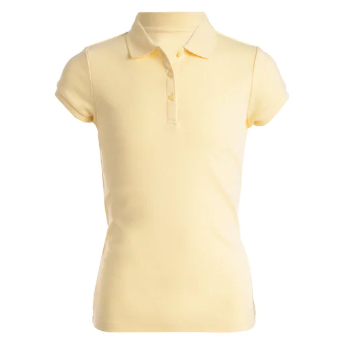 Girls 4-16 & Plus Chaps School Uniform Picot Polo Shirt