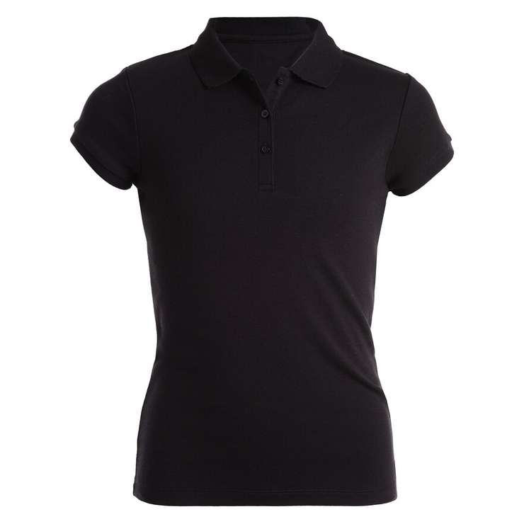 Girls 4-16 & Plus Chaps School Uniform Picot Polo Shirt