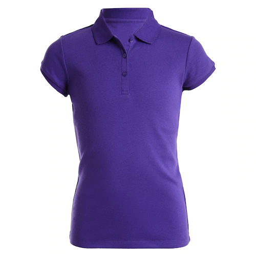 Girls 4-16 & Plus Chaps School Uniform Picot Polo Shirt