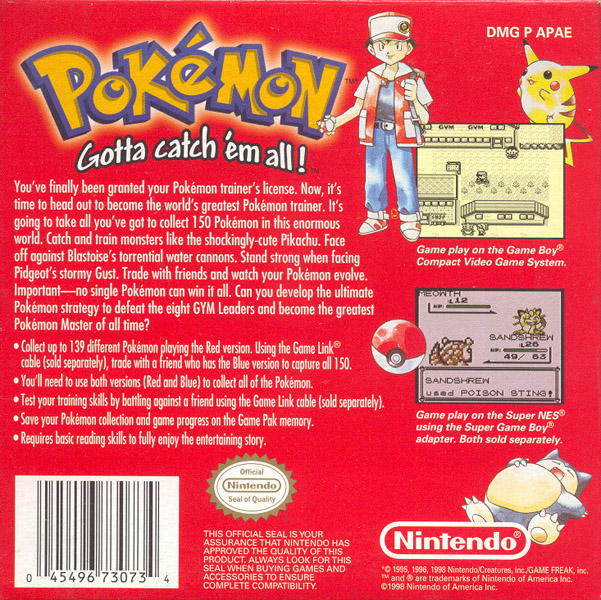 Pokémon: Red Version Pokémon: Red Version