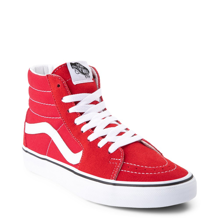 Vans Sk8 Hi Skate Shoe - Racing Red