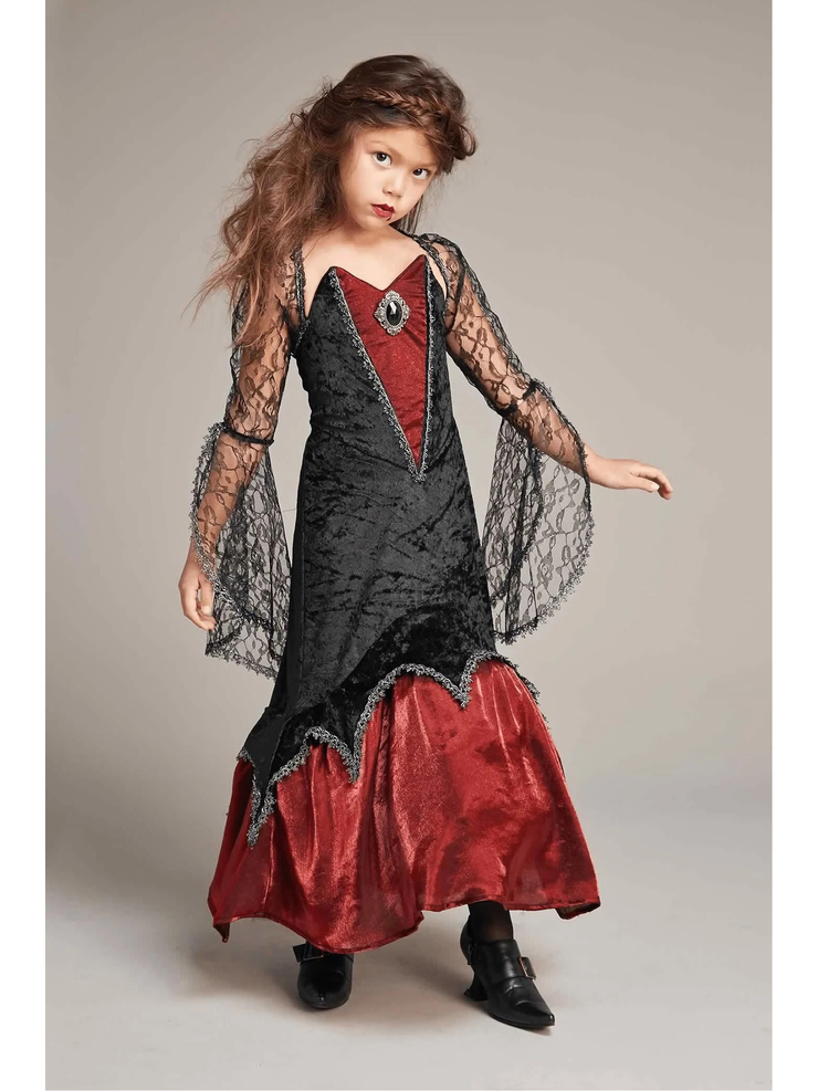 Midnight Vampiress Costume for Girls