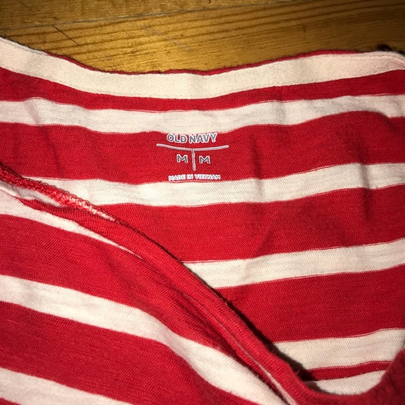 Old navy red and white striped shirt size medium