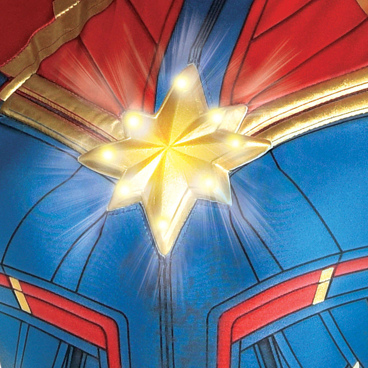 Adult Light-Up Captain Marvel Costume