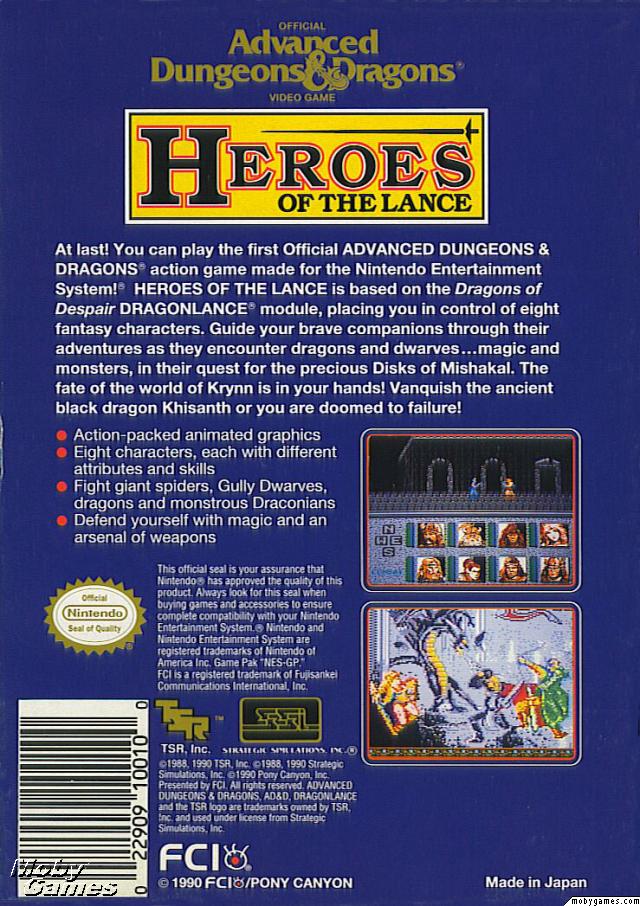 Advanced Dungeons and Dragons: Heroes of the Lance