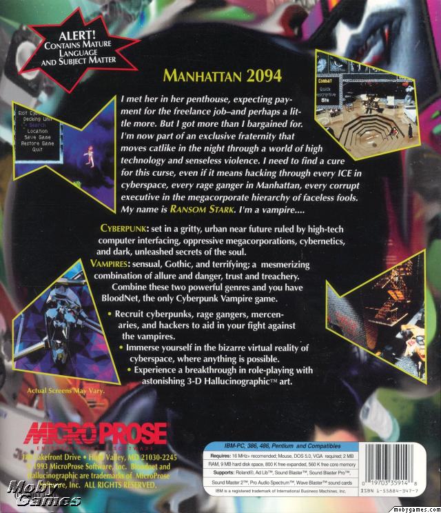 BloodNet: A Cyberpunk Gothic