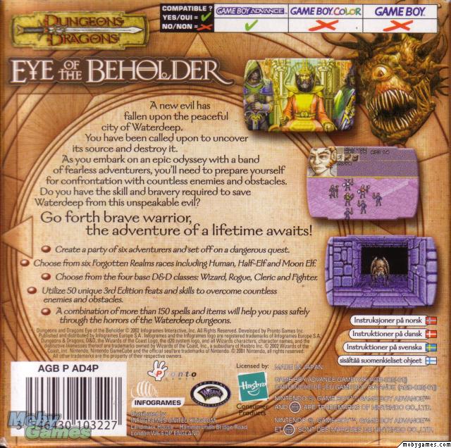 Dungeons & Dragons: Eye of the Beholder