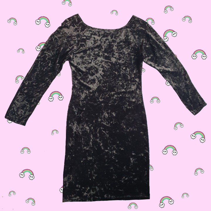 Picture of Black Velvet Dress