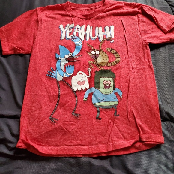 Nwt Boys Cartoon Network Regular Show YEAHUH! Boys Shirt Sz S