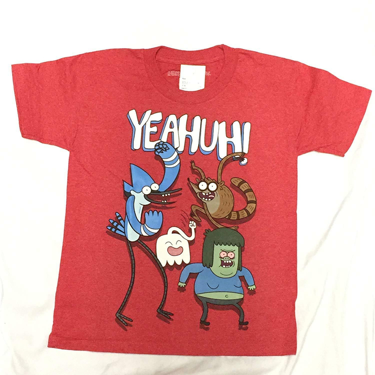 Nwt Boys Cartoon Network Regular Show YEAHUH! Boys Shirt Sz S